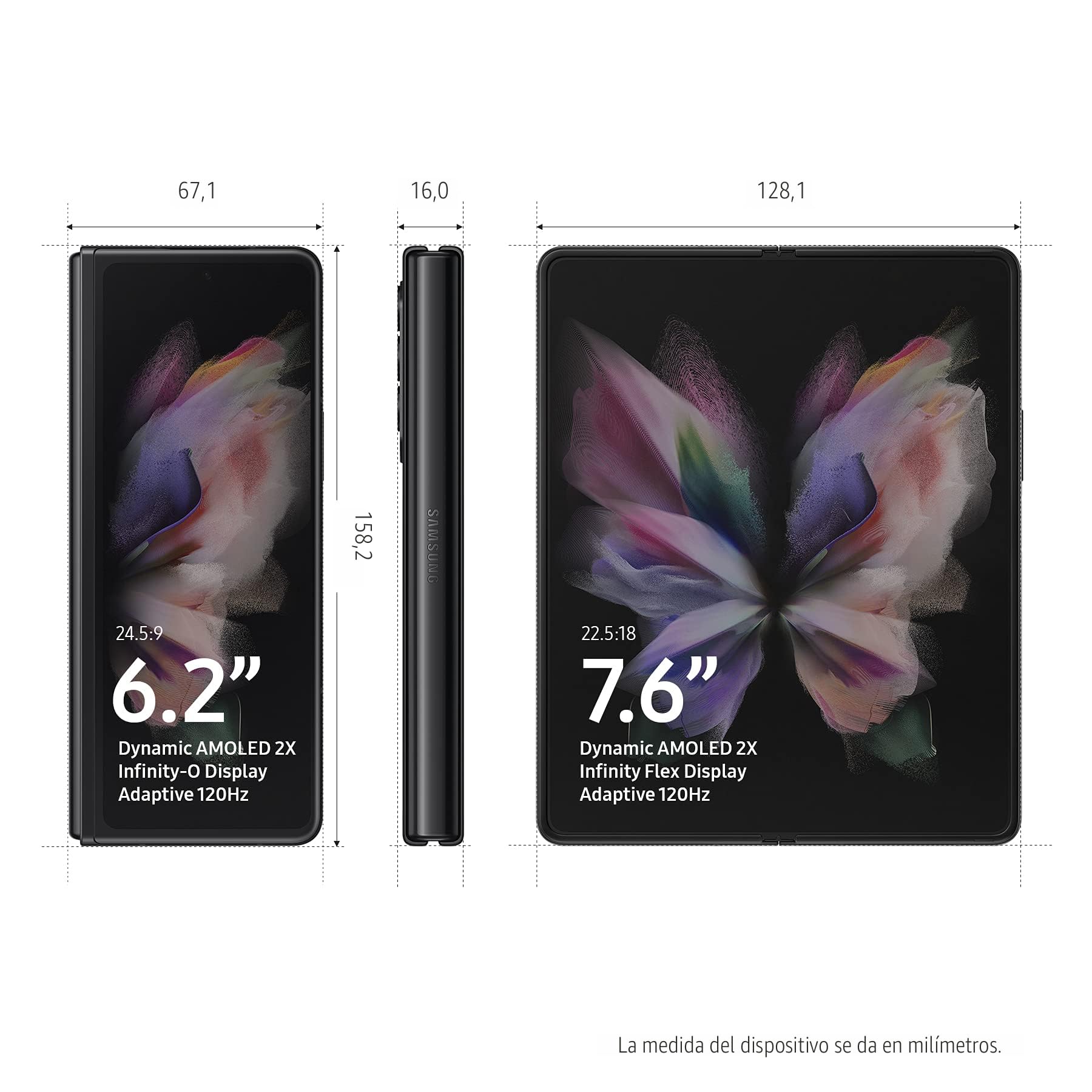 Amazon.com: Samsung Galaxy Z Fold 3 5G, versión de EE. UU., 256GB